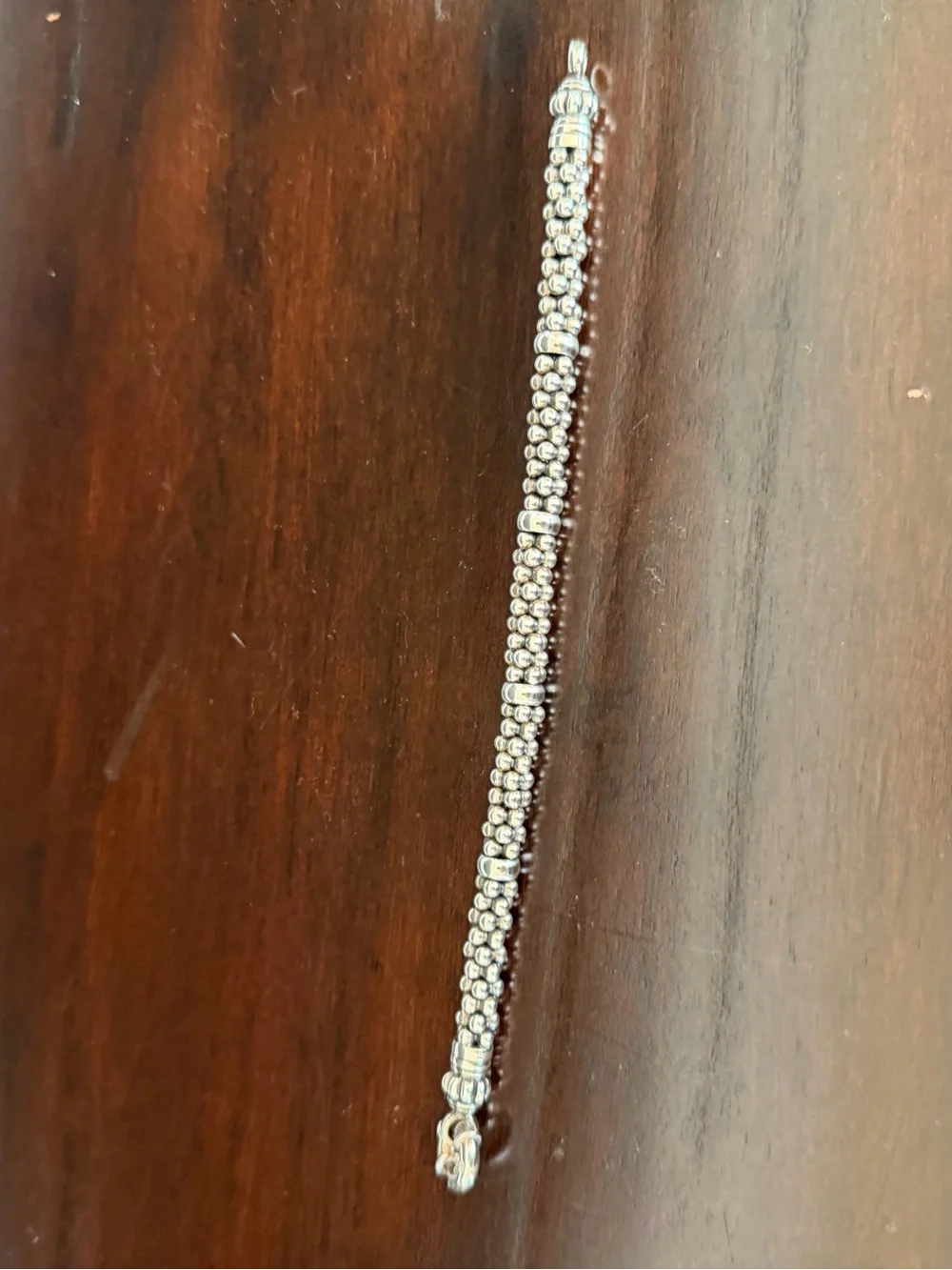 LAGOS Signature Caviar Sterling Silver Rope Bead Bracelet, 5mm